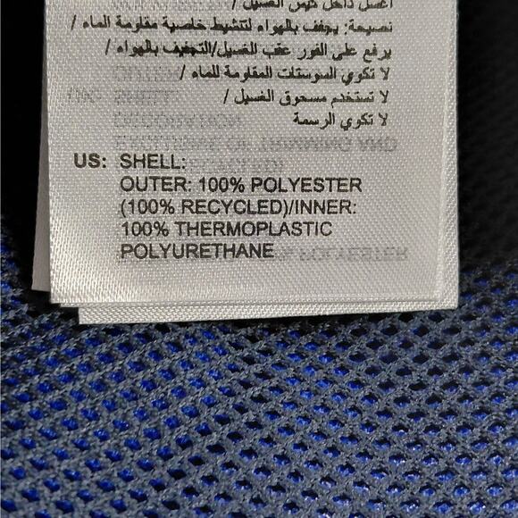 Adidas Terrex Rain.RDY Jacket Mens Medium Blue Hooded Waterproof Windbreaker - Picture 11 of 13